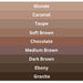 Brow Pen Color Chart with names in front of colors