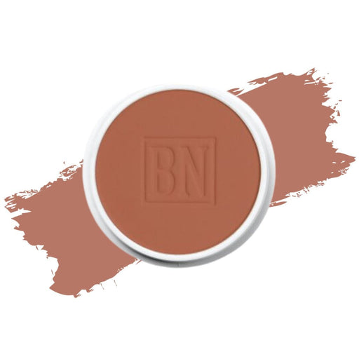 Ben Nye Color Cake Foundation PC-115 Ruddy Tan with Swatch behind product