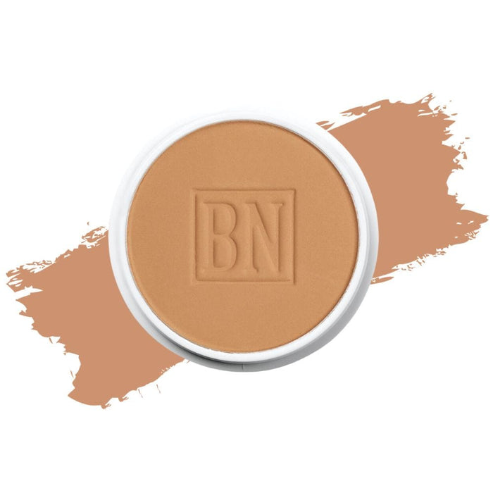 Ben Nye Color Cake Foundation PC-6 Buckskin with Swatch behind product