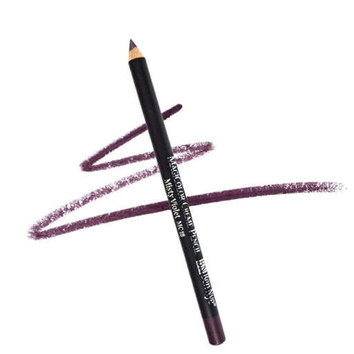 Ben Nye MagiColor Creme Pencil MC-18 Misty Violet with swatch behind it
