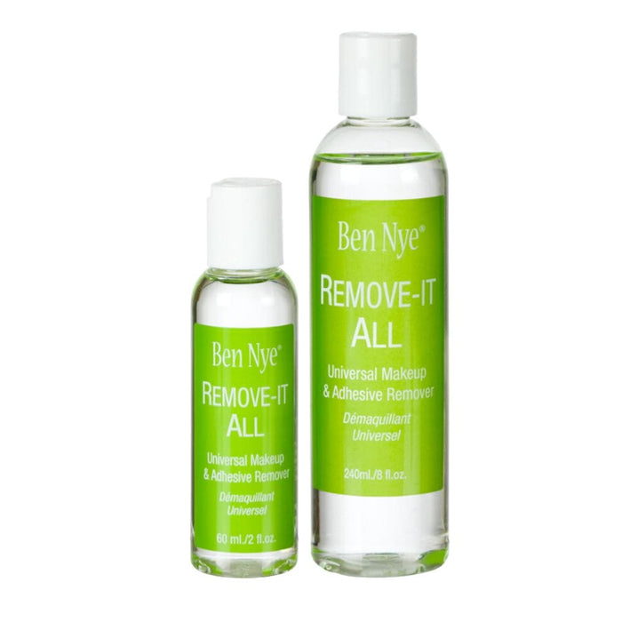 Ben Nye Remove-It All small and large bottle with labels