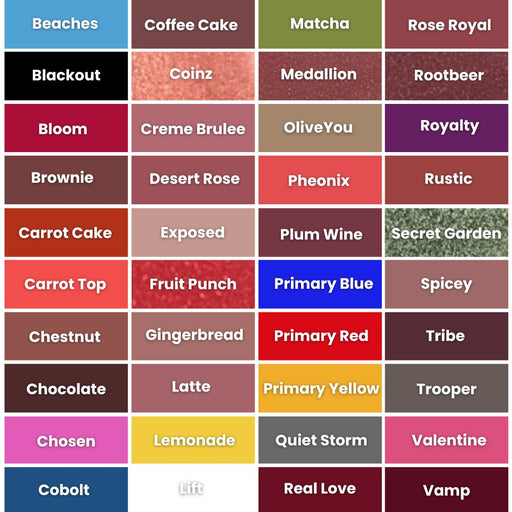 Danessa Myricks Colorfix 24hr Matte Cream Color Color Chart