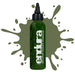 European Body Art Endura Pro Prime Green 4oz with swatch behind bottle