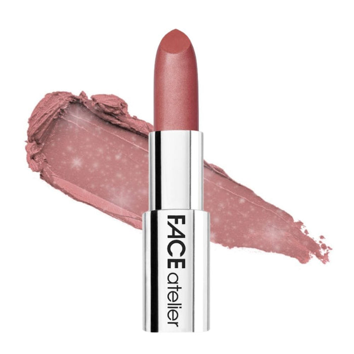 Face Atelier Lipstick Crystal Berry with Swatch behind product