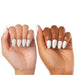 Glamnetic Press-On Nails Moonlight on different skintones