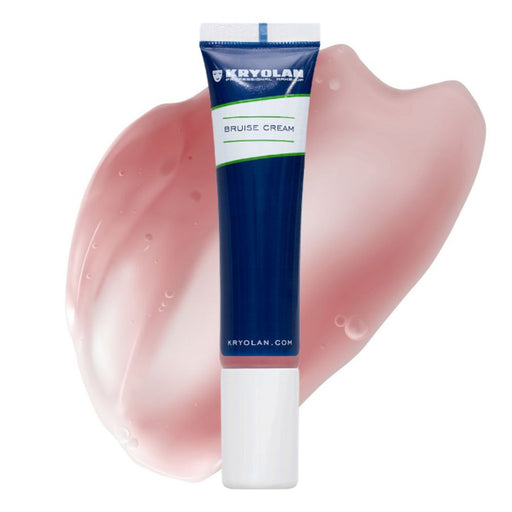 Kryolan Bruise Cream Scald with a reddish pink color swatch behind