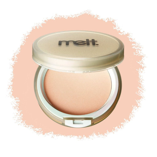 Melt Cosmetics Glazed Fair with swatch behind product
