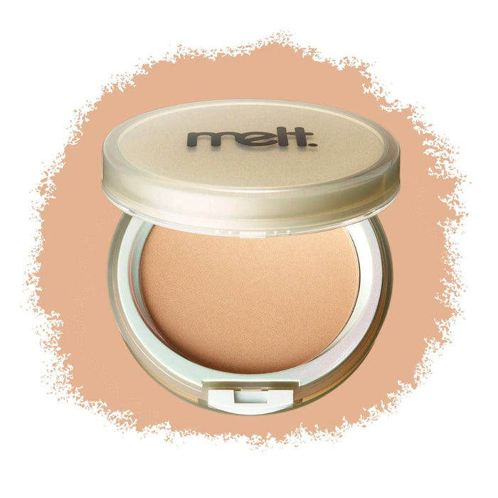Melt Cosmetics Glazed Light with swatch behind product