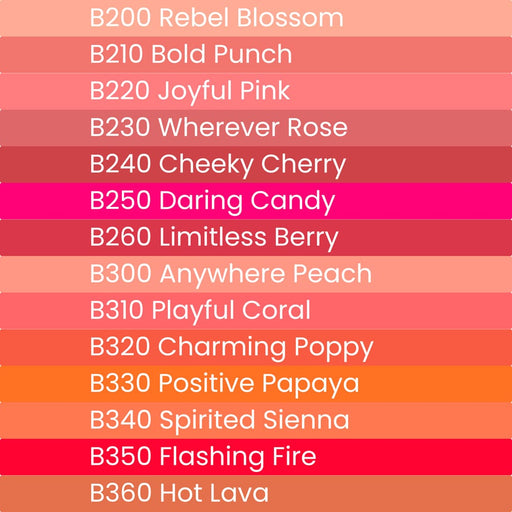 Make Up For Ever Artist Blush Powder Color Chart