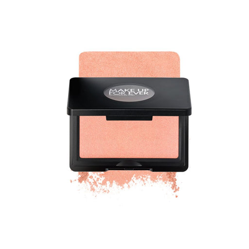 Make Up For Ever Artist Blush Powder B200 Rebel Blossom with swatch behind product