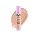 NYX Bare With Me Concealer Serum Light with swatch behind product