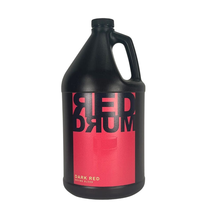 Red Drum Theatrical Blood Dark Red 1 Gallon bottle with label