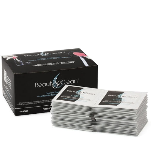 BeautySoClean Cosmetic Sanitizer Wipes 100CT Stylized 3 
