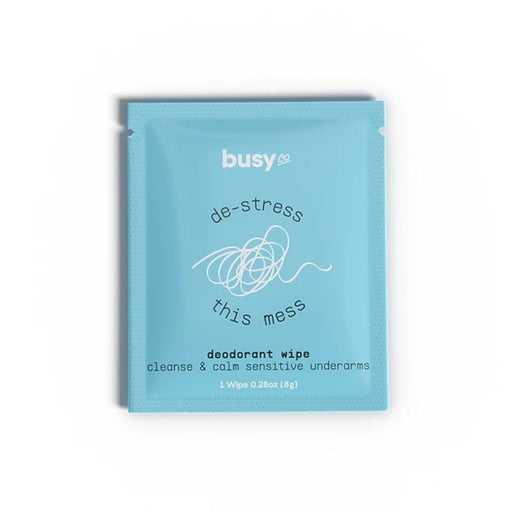 Busy Co Calm Deodorant Wipes 15 Biodegradable Wipes Single 