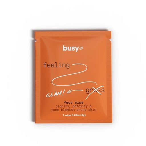 Busy Co Refresh Clarify & Cleanse Facial Serum Pads 15 Wipes SIngle 