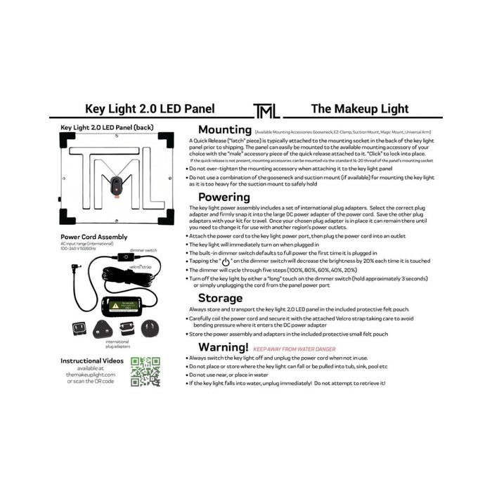 The Makeup Light Key Light 2.0 LED Panel Gold How To 