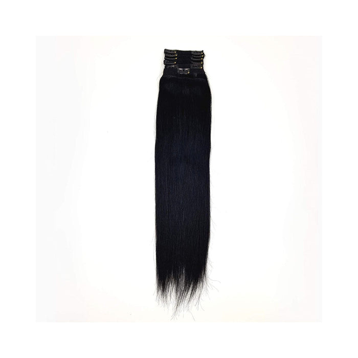 Hair Couture Pure 9Pcs Clip On 14" Extensions Color 1B