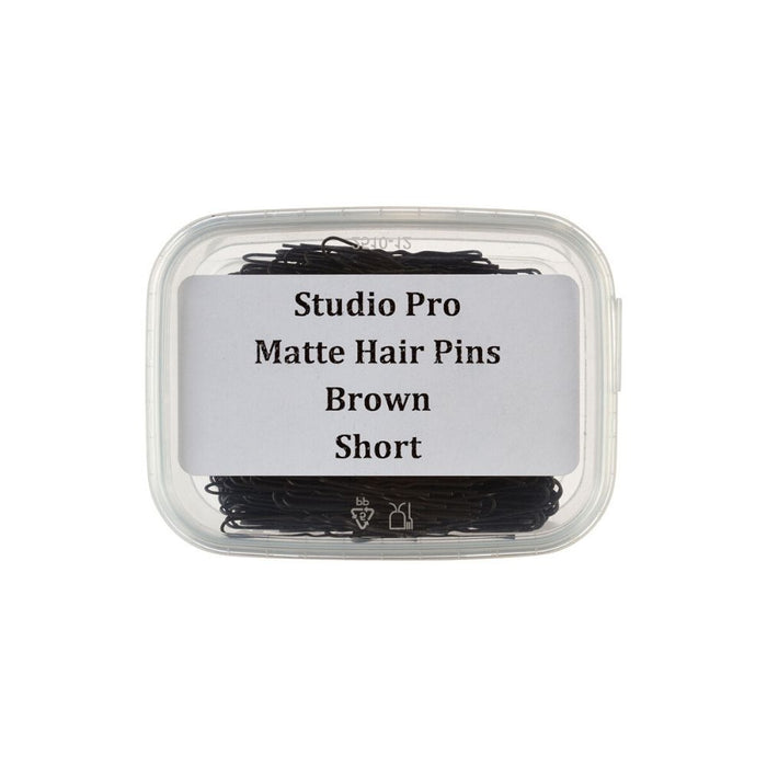 Studio Pro Matte Hair Pins Short Brown