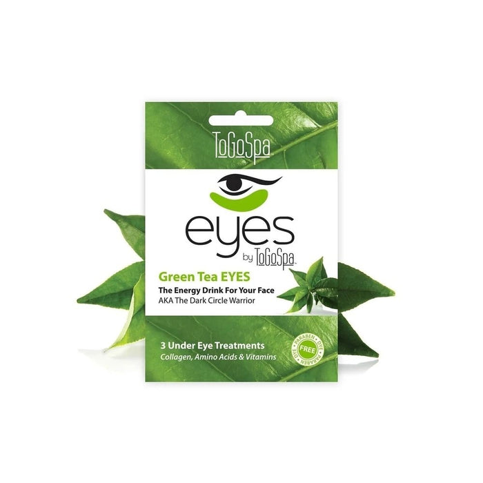 ToGoSpa Green Tea EYES Under Eye Collagen Gel Masks