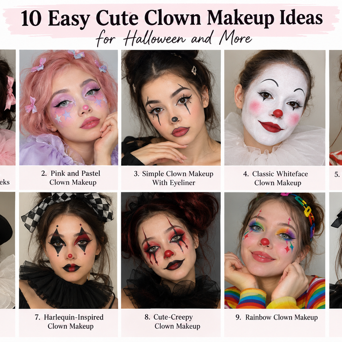 Easy Cute Clown Makeup Ideas for Every Style