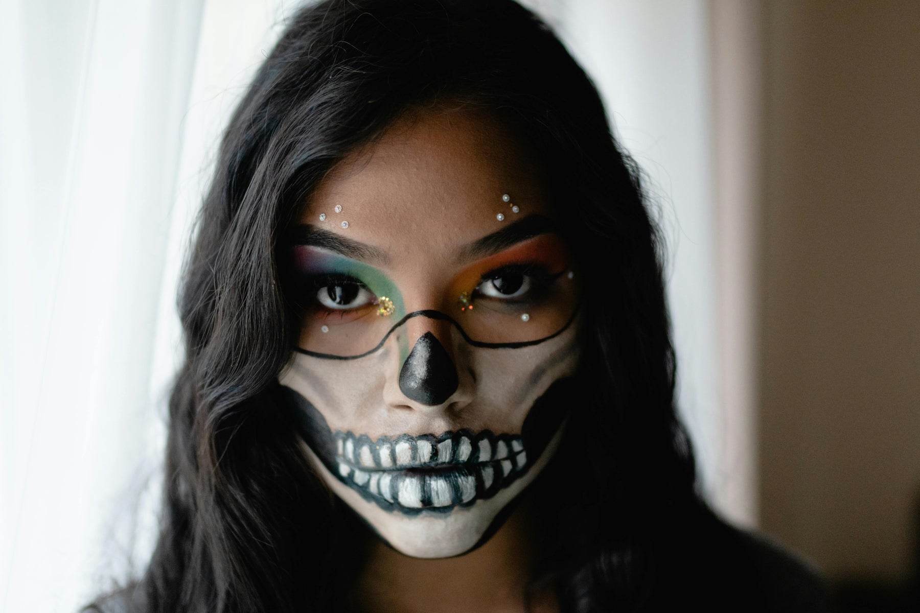 Girl with Halloween makeup