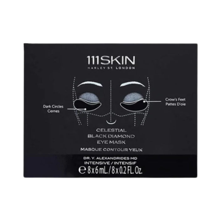 111 Skin Celestial Black Diamond Eye Mask 8 Pack