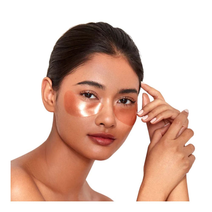 111Skin Rose Gold Illuminating Eye Mask applied on model