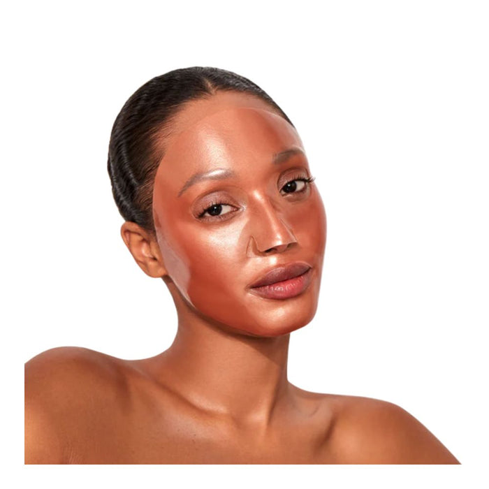 111Skin Rose Gold Brightening Facial Treatment Mask on model