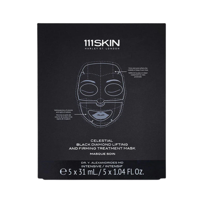 111Skin Celestial Black Diamond Lifting And Firming Treatment Face Mask 5 pack packshot