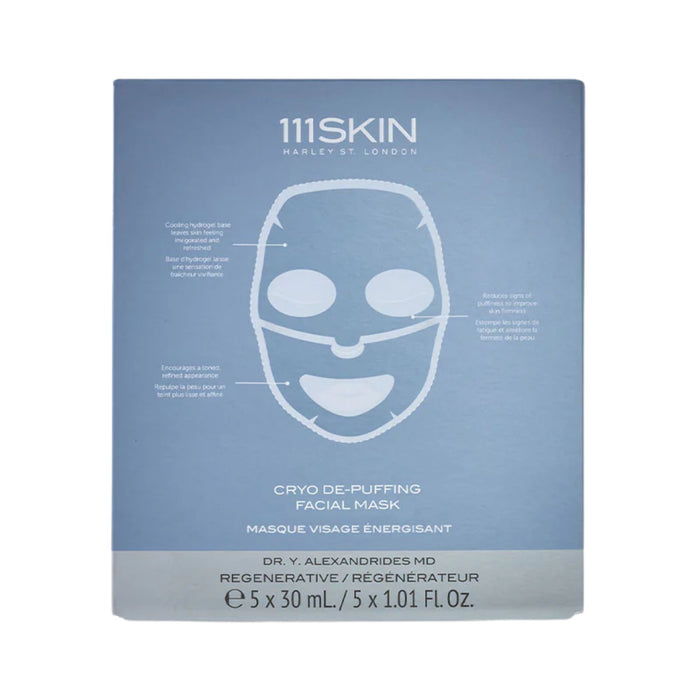 111 Skin Cryo De-Puffing Facial Mask 5 pack packshot