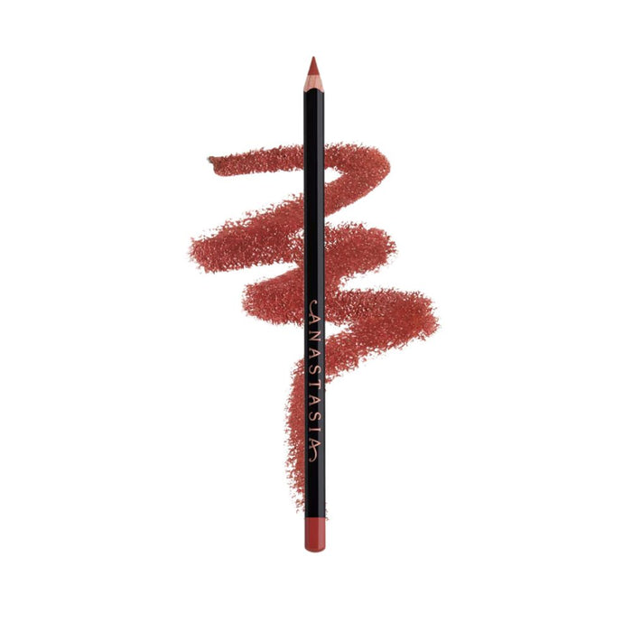 Anastasia Beverly Hills Lip Liner Auburn with swatch behind