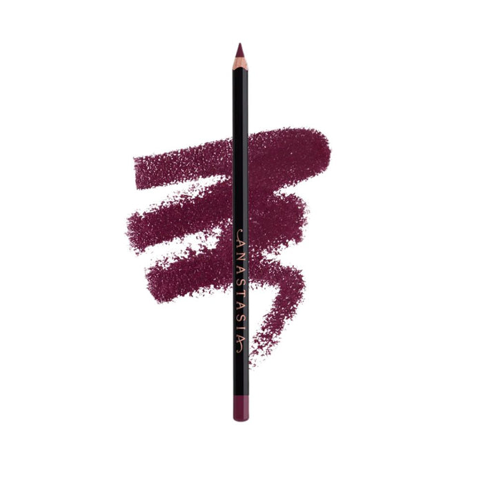 Anastasia Beverly Hills Lip Liner Blackberry with swatch behind