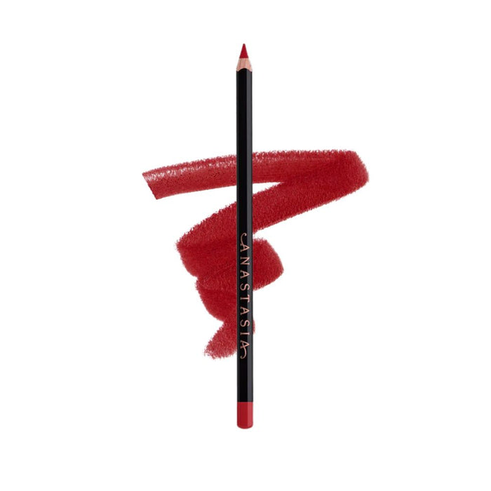 Anastasia Beverly Hills Lip Liner Cranberry with swatch behind