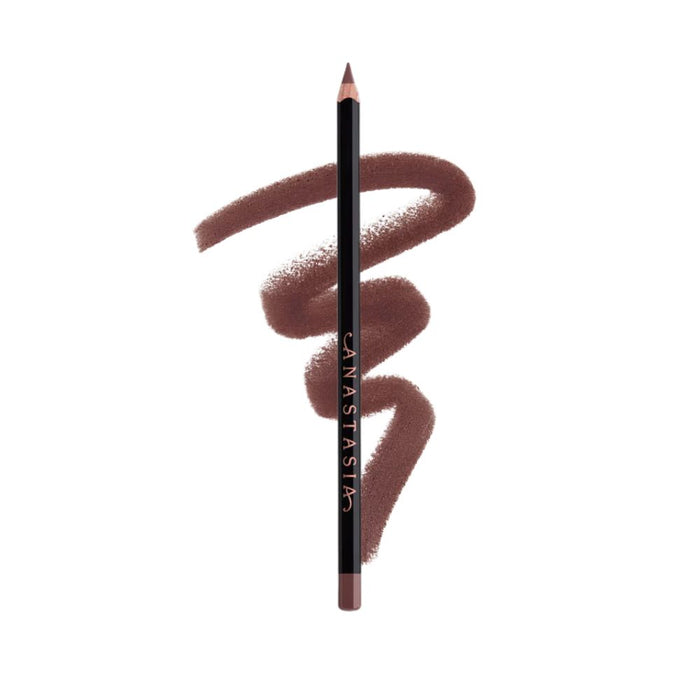Anastasia Beverly Hills Lip Liner Raisin with swatch behind
