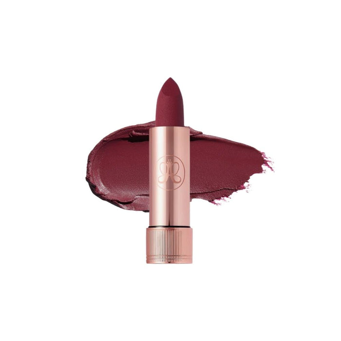 Anastasia Beverly Hills Matte Lipstick Blackberry with swatch