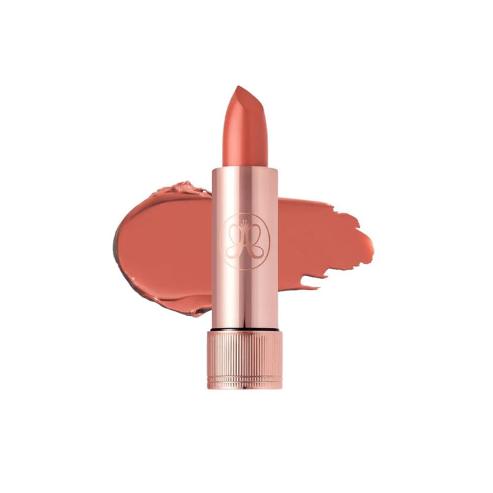 Anastasia Beverly Hills Satin Lipstick Peach Amber with swatch