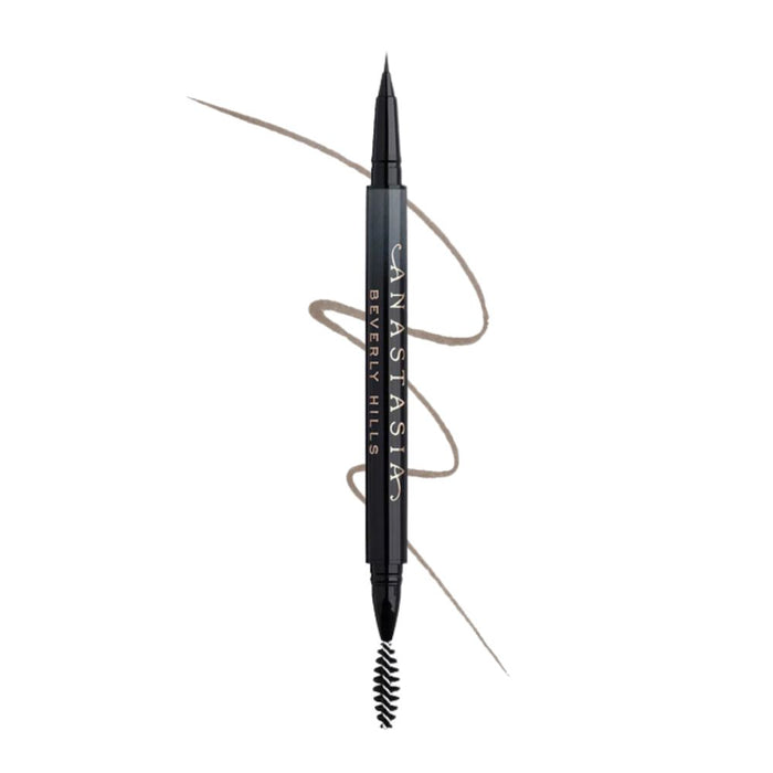 Anastasia Beverly Hills MicroStroke Brow Pen Chocolate with swatch