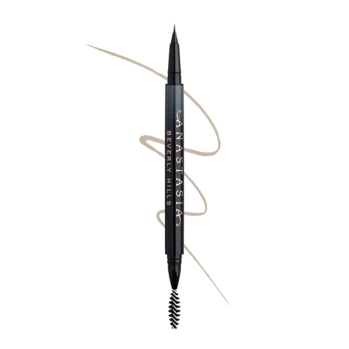 Anastasia Beverly Hills MicroStroke Brow Pen Caramel with swatch