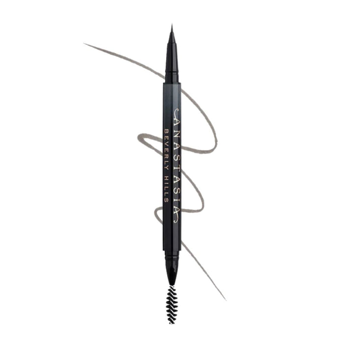 Anastasia Beverly Hills MicroStroke Brow Pen Dark Brown with swatch