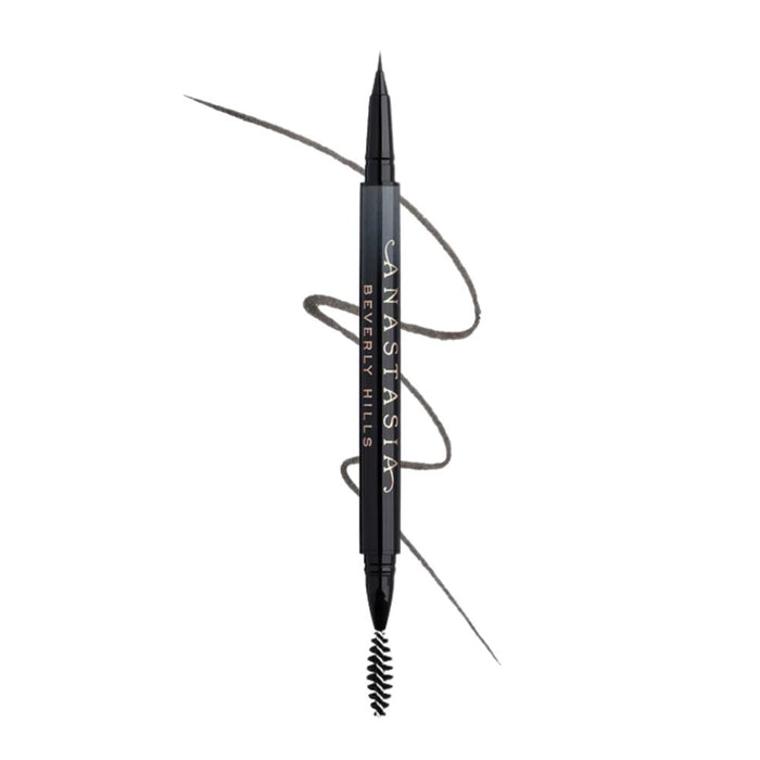 Anastasia Beverly Hills MicroStroke Brow Pen Ebony with swatch