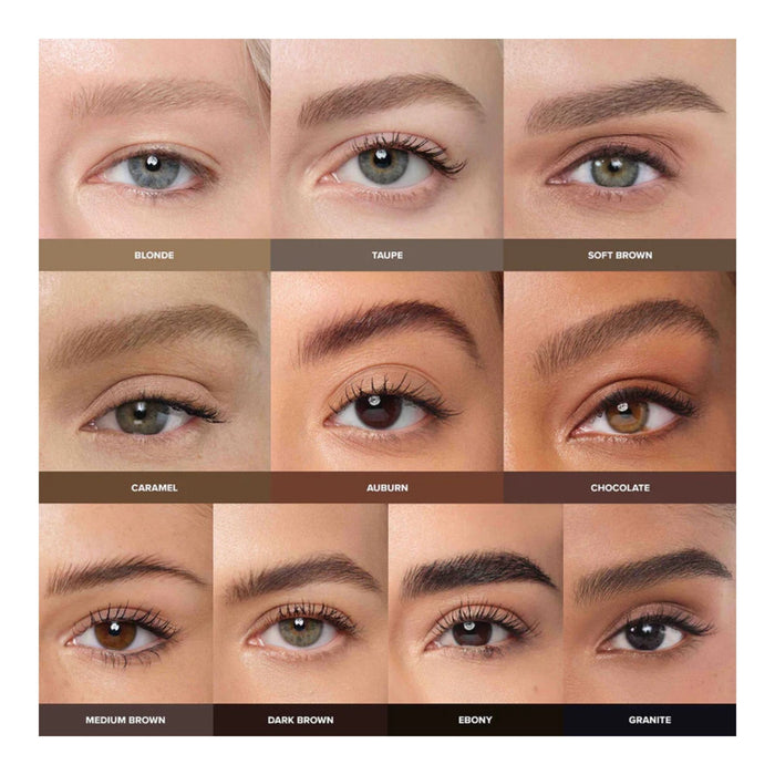 Anastasia Beverly Hills Volumizing Tinted Brow Gel individual brow swatches for each shade 