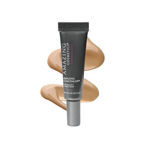 Amazing Cosmetics Concealer 0.2oz - Tan with swatch behind