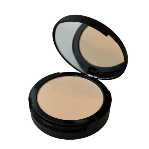 Universal Compact Blurring powder half open showing mirror and powder