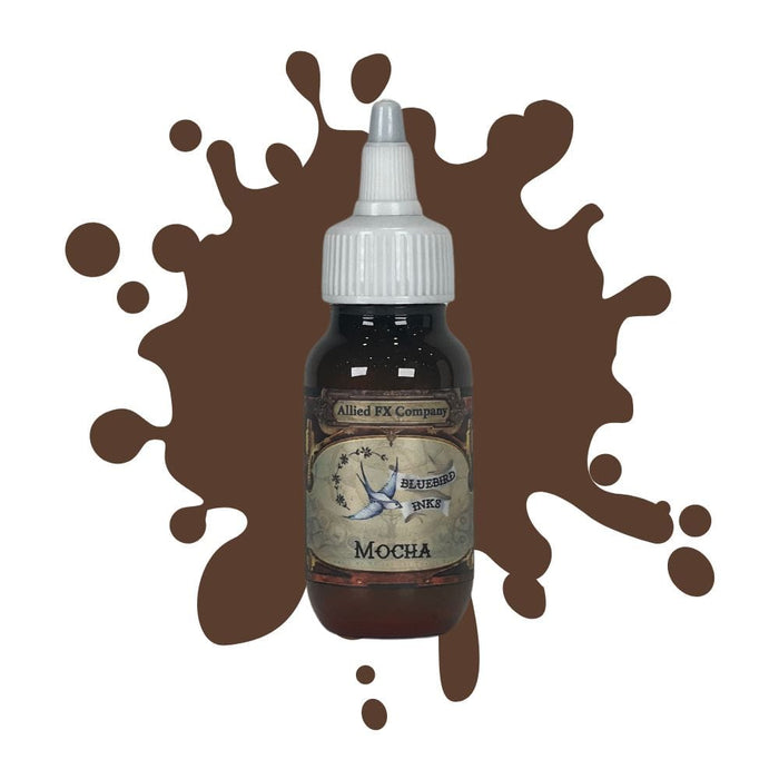 Allied FX Bluebird Ink 50ml Mocha with swatch