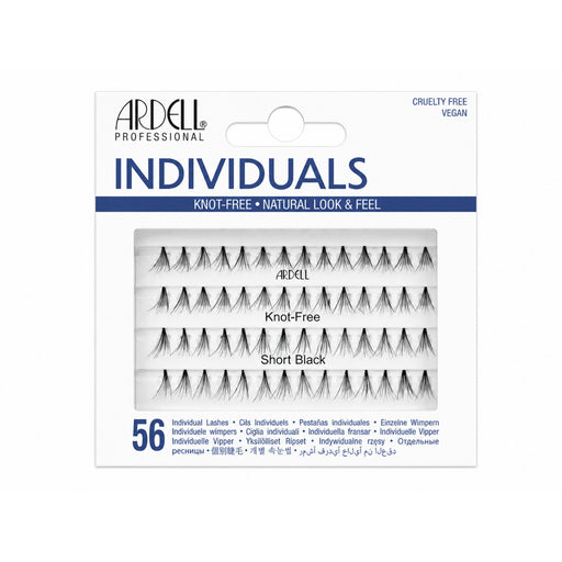 Ardell Individuals knot-free short black lashes.