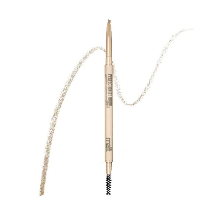 Melt Cosmetics Perfectionist Brow pencil ash blonde with swatch