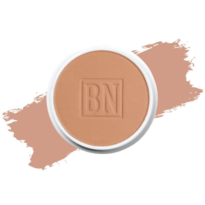 Ben Nye Color Cake Foundation PC-9 Tan No.1 with Swatch behind product