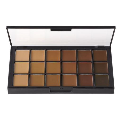 Ben Nye Matte HD Foundation Palette 18 Colors HDFP 14 Olive Brown
