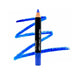 Ben Nye MagiColor Creme Crayon mj-3 bright blue with swatch behind