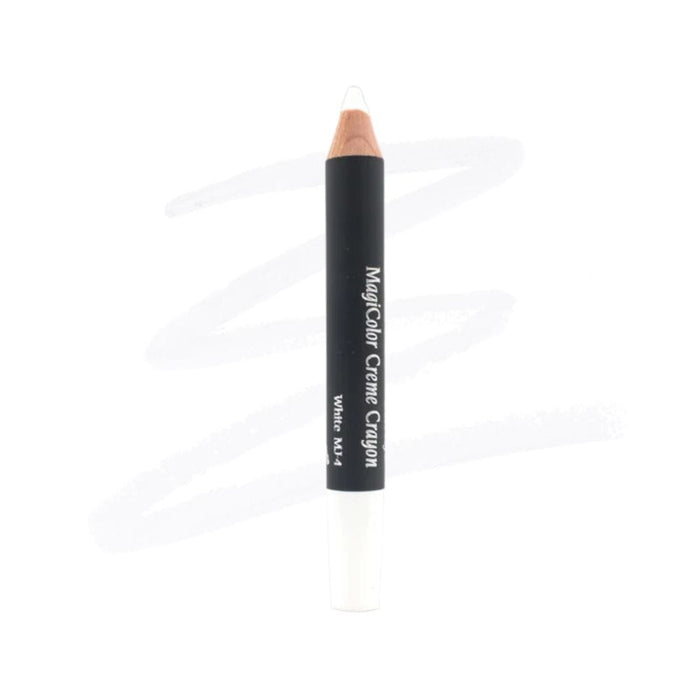 Ben Nye MagiColor Creme Crayon mj-4 white with swatch behind